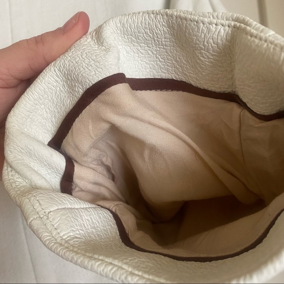 Free People White Textured Vegan Leather Button Down Car Coat S - Picture 6 of 13